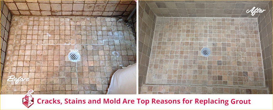 Cracks, Stains and Mold Are Top Reasons for Replacing Grout