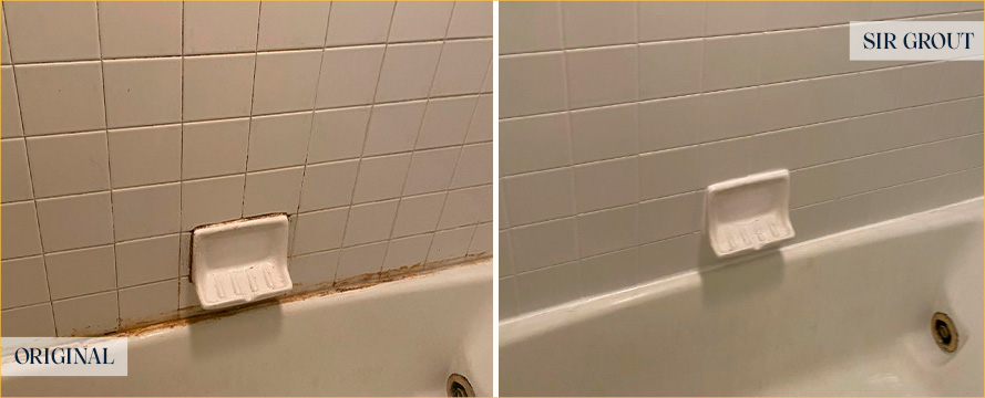 Shower Before and After Our Superb Caulking Services in Queens, NY