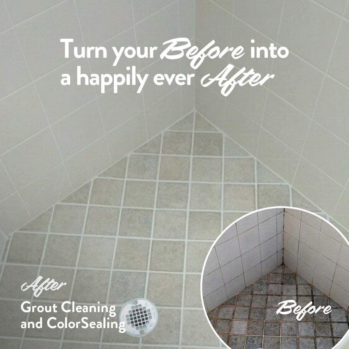 Grout Cleaning and ColorSealing